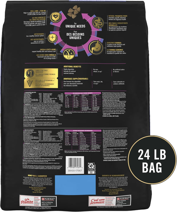Purina Pro Plan Sensitive Skin & Stomach Dry Dog Food, Real Lamb, 24 Lb Bag | Real Lamb & Oat Meal Formula with Probiotics, Easily Digestible with Omega-6 Fatty Acids for a Healthy Skin and Coat9