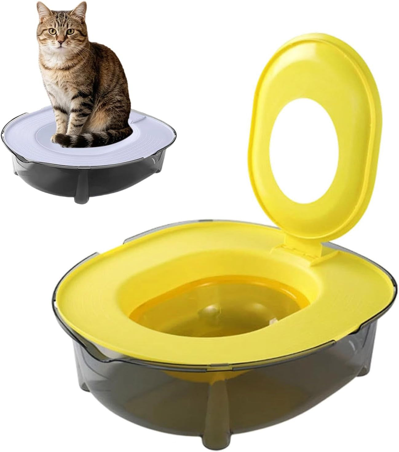 cat-toilet-training-kit-portable-litter-box-with-flushable-design-odor-control-and-anti-splash-large-thickened-pp-material-for-kittens-and-cats-grey