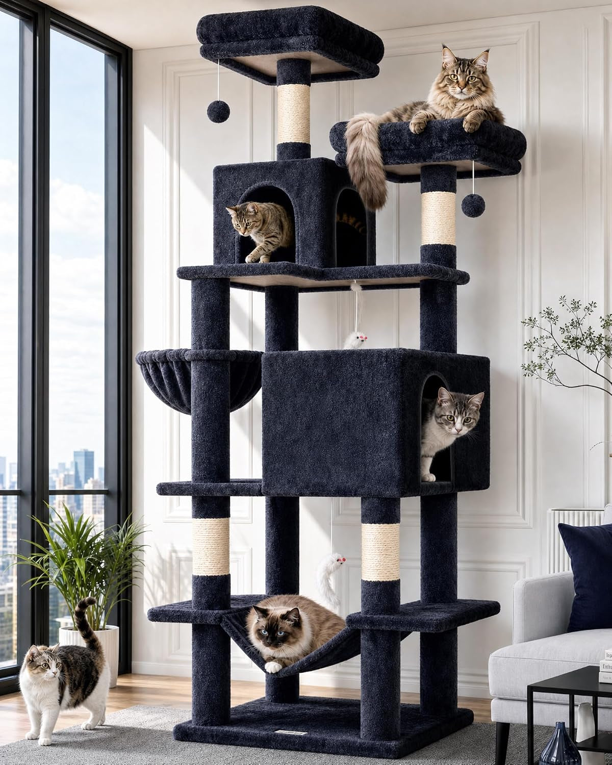 globlazer-cactus-cat-tree-tower-76-inch-extra-tall-multi-level-cat-furniture-with-cozy-condos-interactive-toys-and-perches-for-large-cats-perfect-for-climbing-scratching-and-play-f76-green