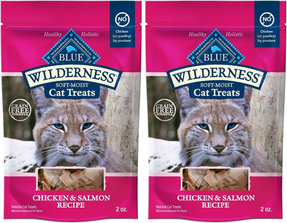 Blue Buffalo Wilderness Grain Free Soft-Moist Chicken & Salmon Cat Treats, 2-Oz. Bag11