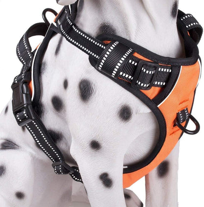 Poypet No Pull Dog Harness, Reflective Comfortable Vest Harness with Front & Back 2 Leash Attachments and Easy Control Handle Adjustable Soft Padded Pet Vest for Small Medium Large Dogs (Mint Blue,M)19