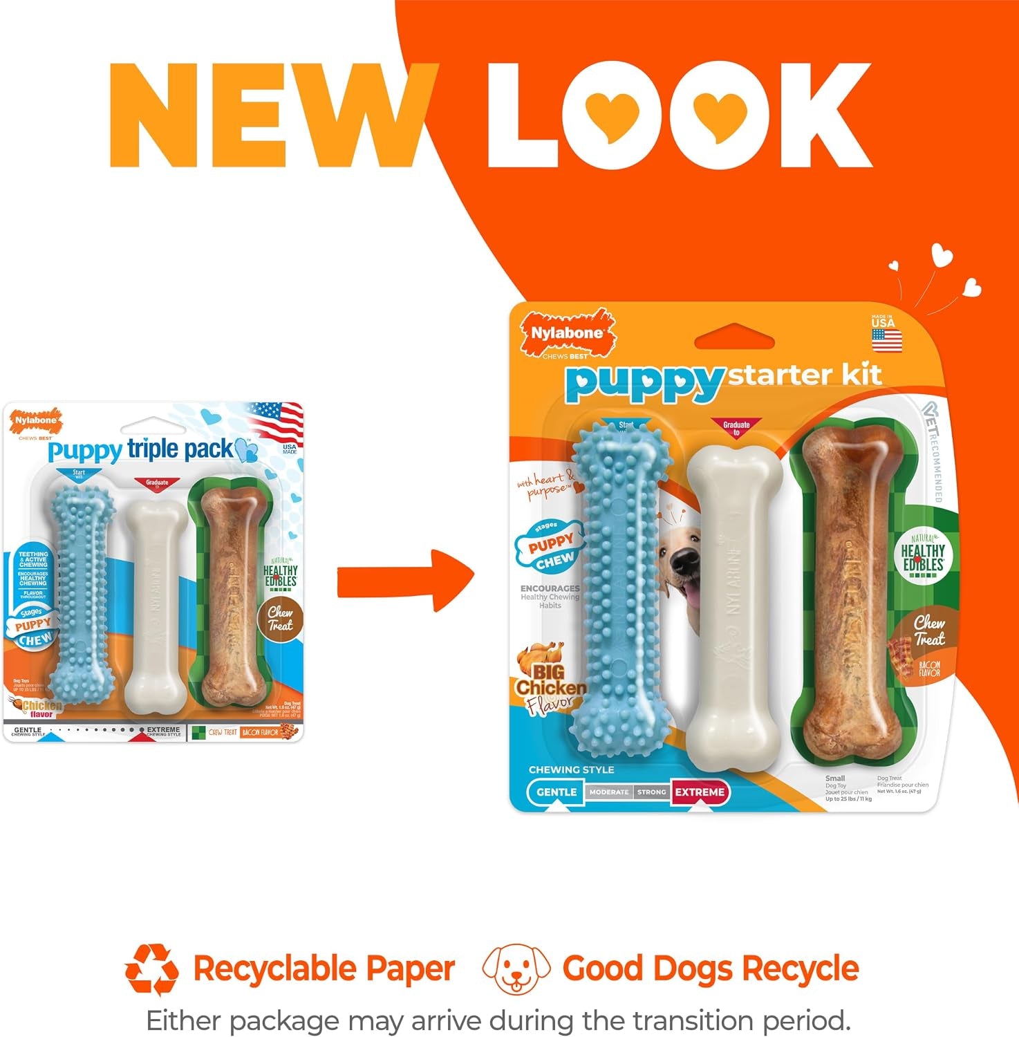 nylabone-puppy-starter-kit-dog-chew-toys-chew-treat-blue-3-count-small-breeds-chicken-bacon-flavor-2-chew-toys-1-natural-treat-teething-toys-for-puppies-puppy-enrichment-up-to-25-lbs