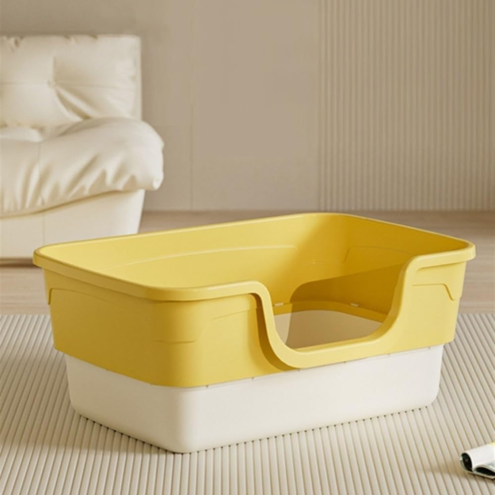 pet-supplies-open-top-cat-litter-box-with-removable-design-thickened-anti-splash-easy-cleangray