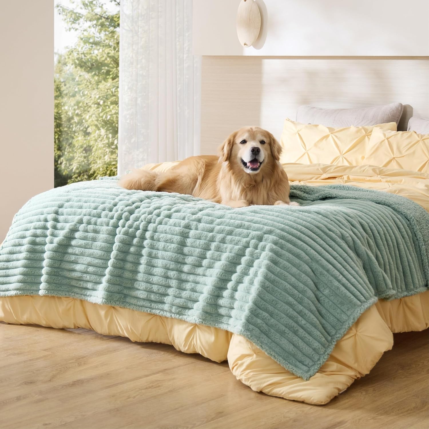 bedsure-comfyfleece™-waterproof-dog-blankets-for-large-dogs-50x60-cream-soft-plush-couch-cover-washable-corduroy-fleece-for-furniture-protector-cozy-calming-reversible-pet-blanket-for-senior-dogs