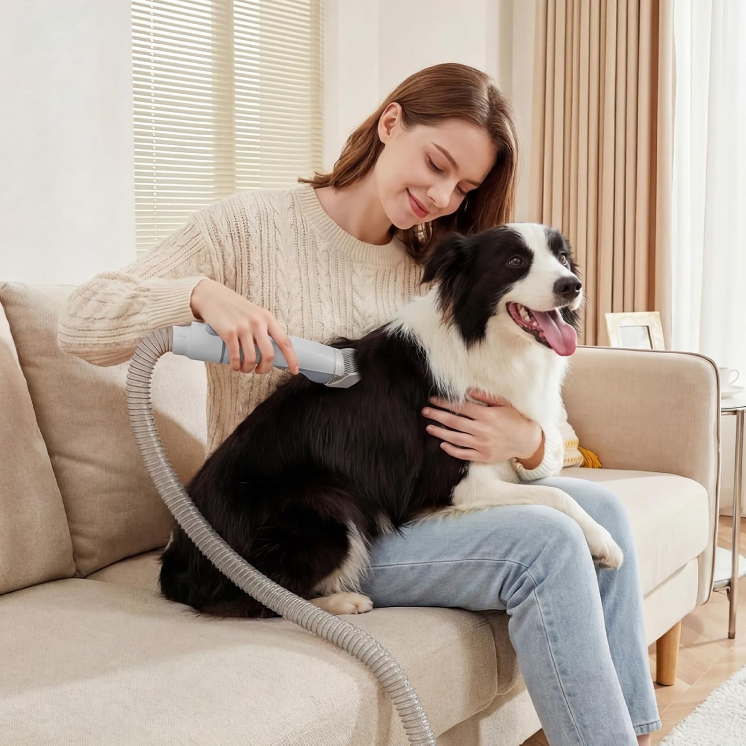 newbulig-pet-grooming-vacuum-kit-for-cats-and-dogs-2-5l-dust-cup-white-3-suction-modes-and-5-groomer-tools-dog-clippers-with-cordless-low-noise-for-cats-dogs-other-animals-hair-trimmer