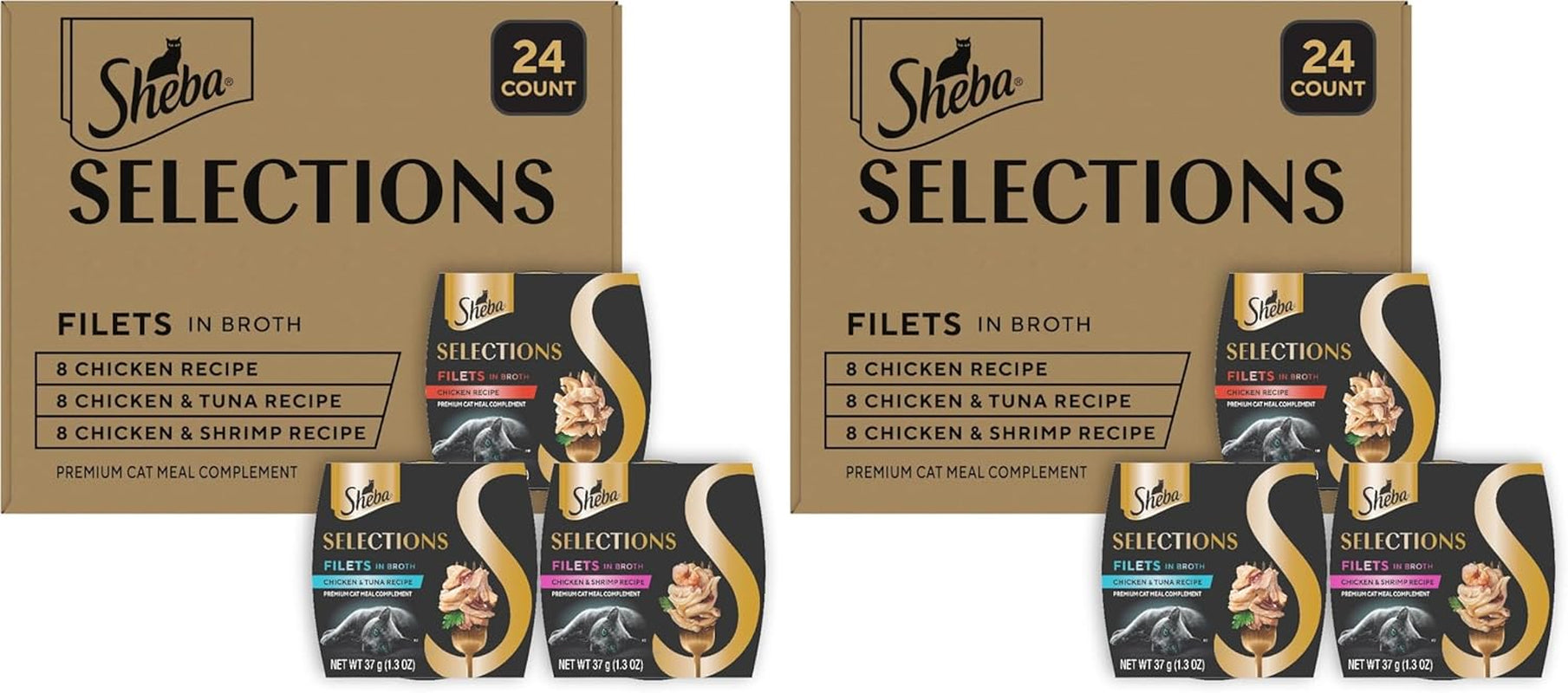 sheba-selections-filets-wet-cat-food-complement-variety-1-3-oz-24-ct-grain-free-real-chicken-1-ingredient-no-corn-or-soy-no-artificial-flavors-peel-serve-topper-or-treat-1-3-oz-cups