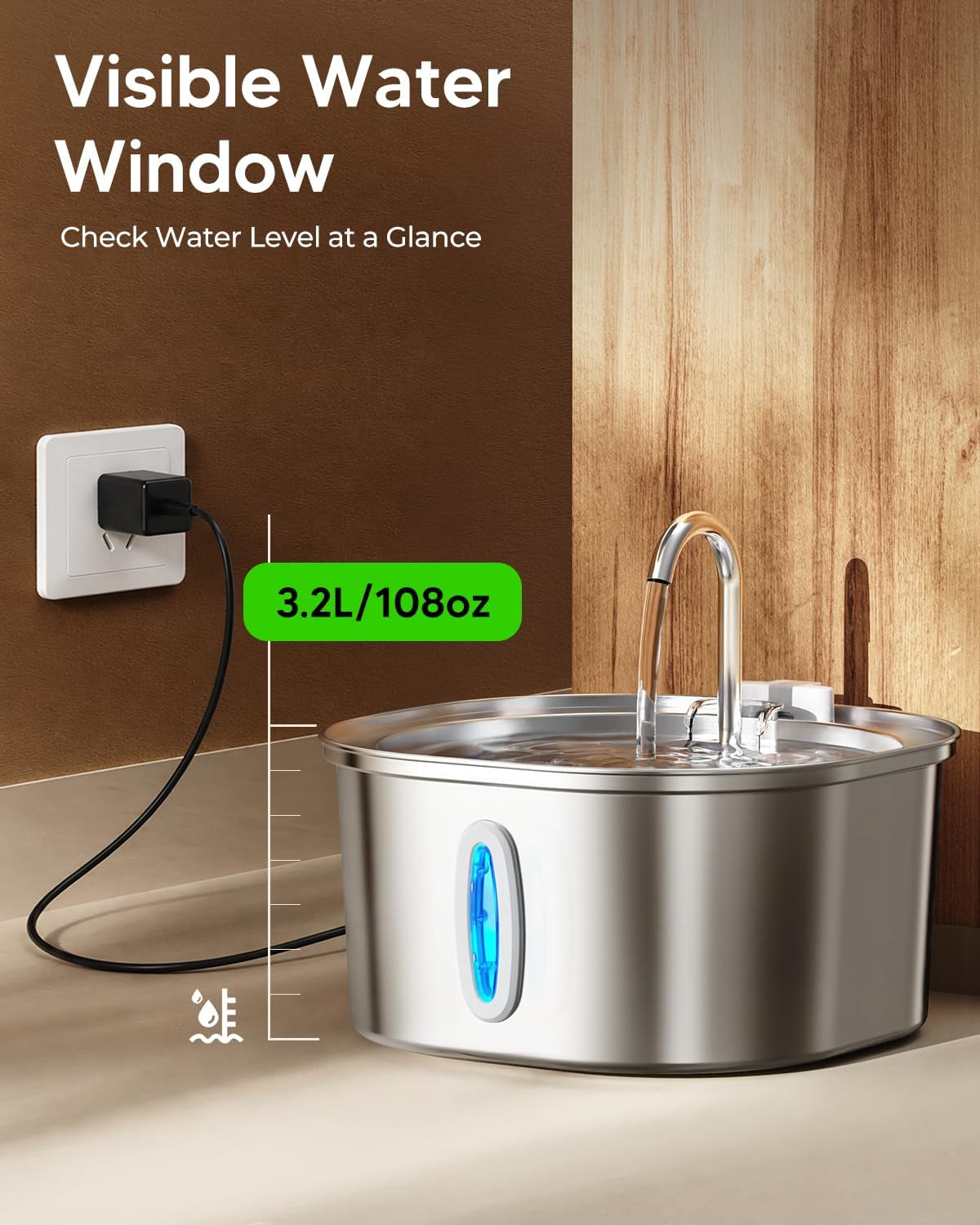 pektaco-cat-water-fountain-3-2l-108oz-stainless-steel-pet-water-fountain-cat-drinking-fountain-dishwasher-safe-with-triple-filtration-quiet-pump-and-visible-water-window-for-cats-and-small-pets