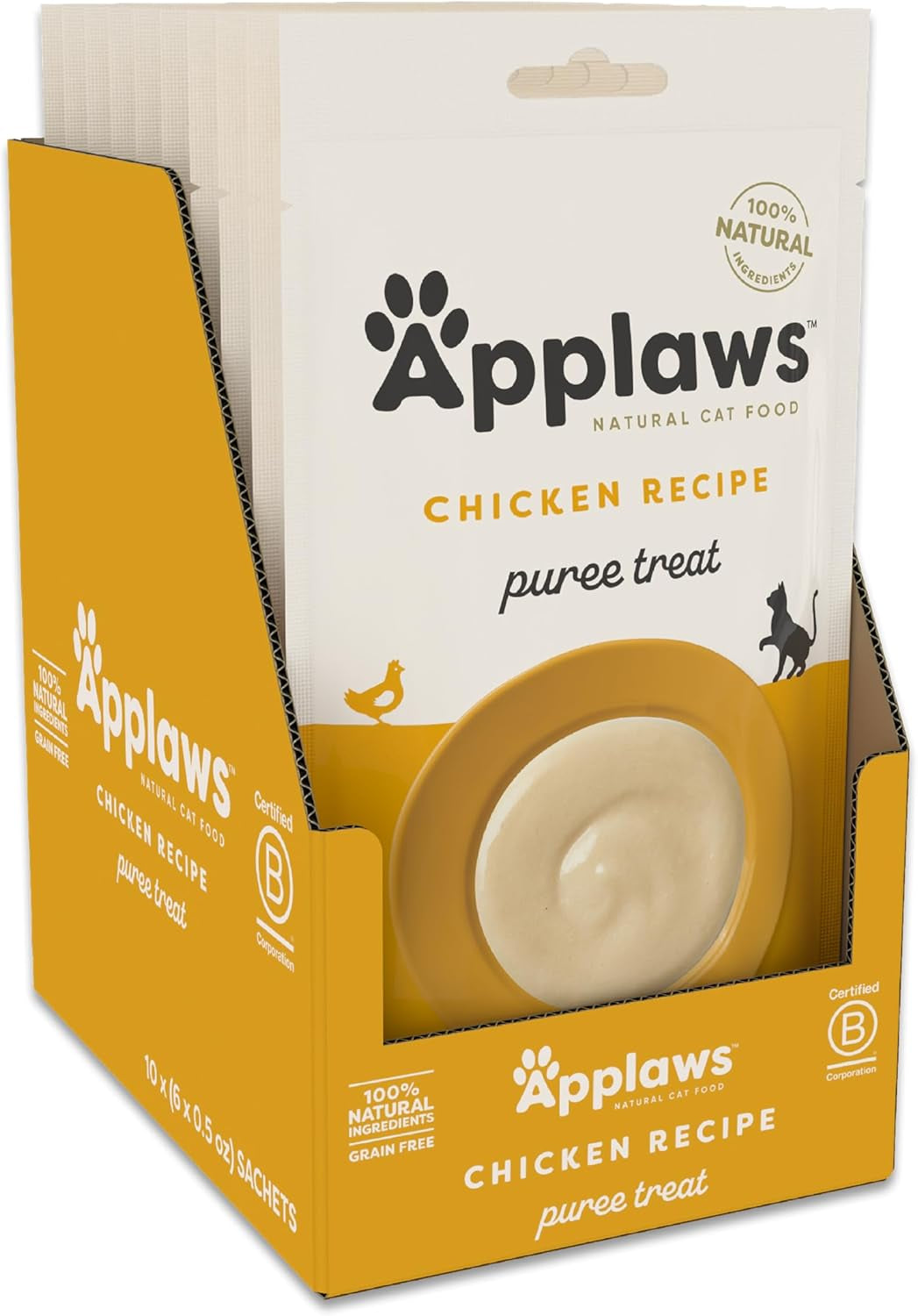 applaws-fish-puree-lickable-cat-treats-24-pack-0-5-oz-sachets-100-natural-high-quality-protein-limited-ingredient-grain-free-creamy-squeeze-up-treats