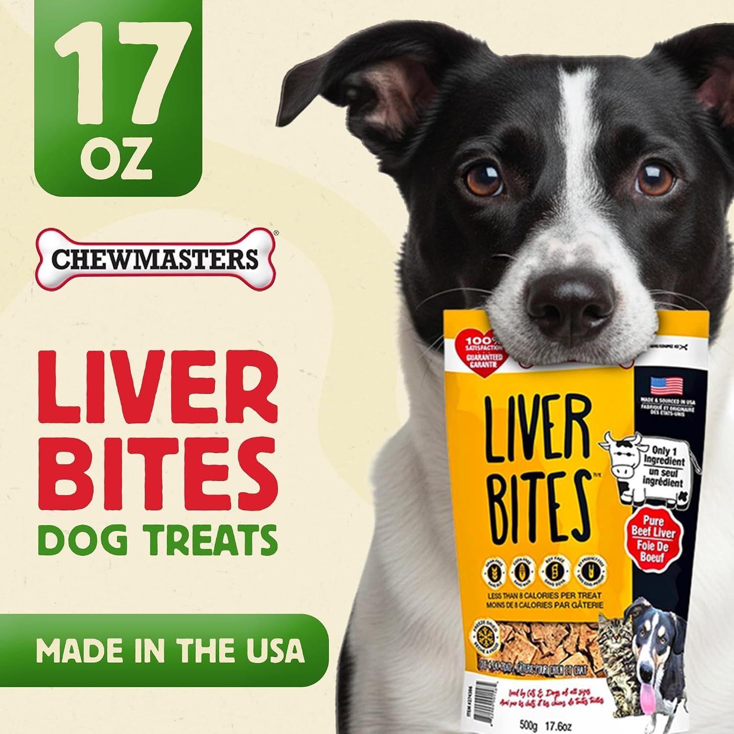 chewmasters-100-pure-beef-liver-bites-17-6oz-freeze-dried-cat-dog-treats-all-natural-high-protein-training-treats-grain-free-healthy-real-meat-flavor-for-all-life-stages-no-additives-made-in-usa