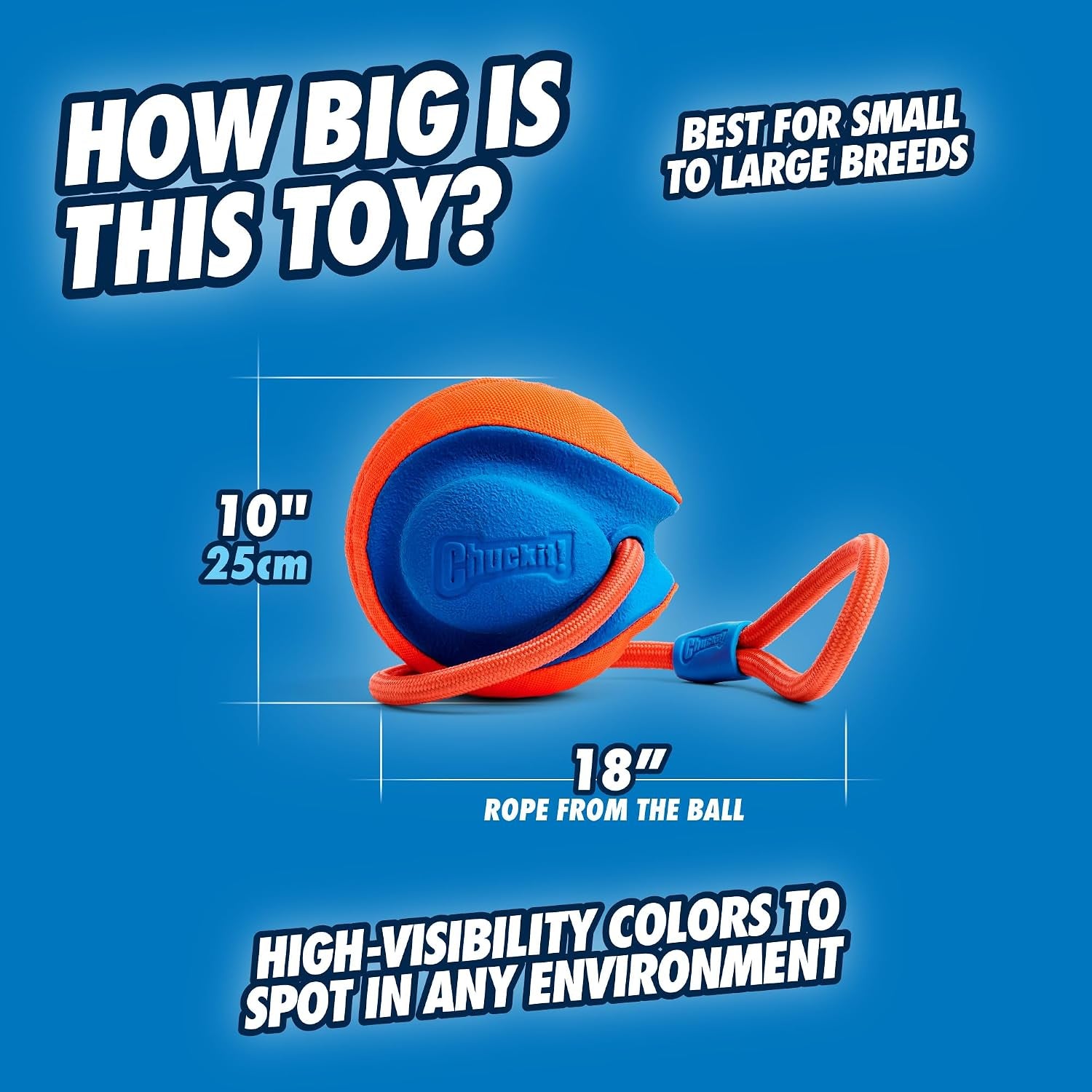 chuckit-rope-fetch-dog-toy-ball-on-rope-fetch-and-tug-of-war-toy-for-dogs-durable-eva-rubber-construction-5-5-inch-diameter-18-inch-rοpe-orange-and-blue