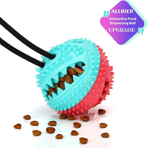 ALLRIER Dog Toys to Keep Them Busy for Boredom,Interactive Dog Toys Tug of War, Mentally Stimulating Toys for Dogs, Puppy Teething Puzzle Treat Food Dispensing Ball Toy for Small Medium Dogs3