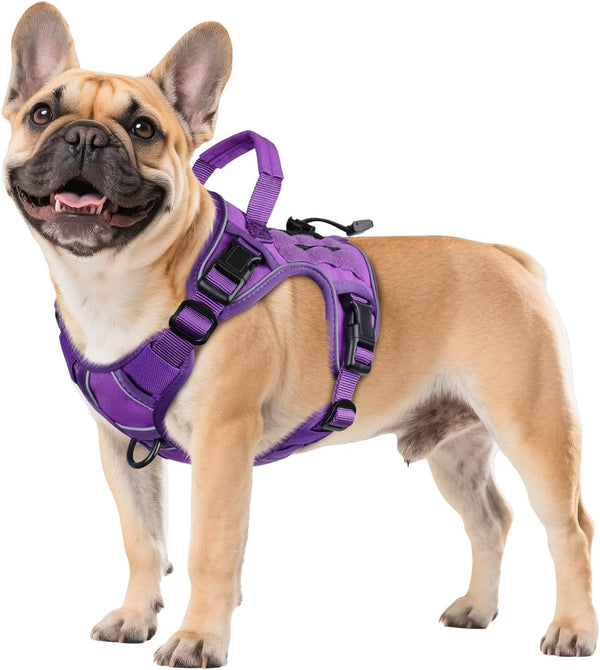 WINGOIN Tactical Dog Harness for Large Dogs, Heavy Duty No Pull Dog Harness with Handle, Adjustable Reflective Military K9 German Shepherd Big Size Dog Vest for Walking, Training, Hunting, Green (L) | with Handle,Adjustable Reflective,Green Military K9 Style,Big Size Dog Vest,For German Shepherd,For Walking Training Hunting33