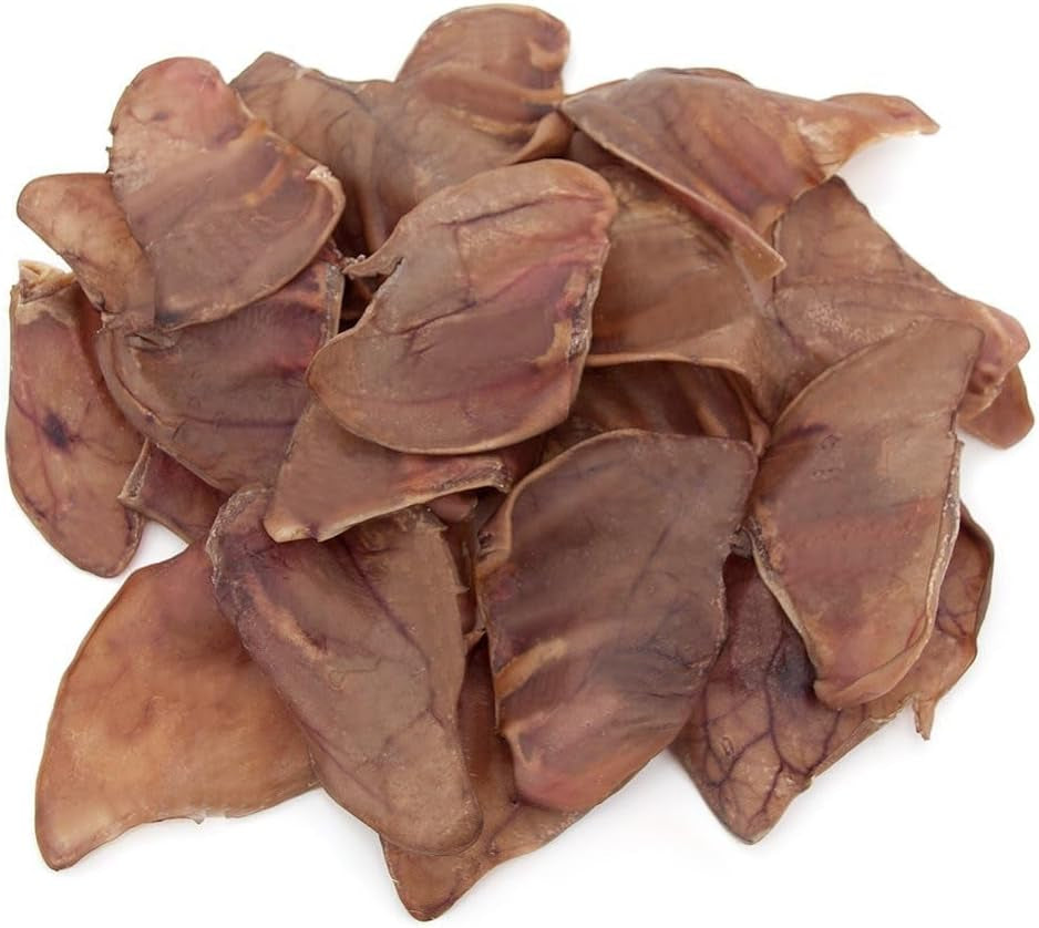 best-pet-supplies-gigabite-whole-pig-ears-for-dogs-25-count-single-ingredient-all-natural-pig-ears-supports-dental-health-perfect-for-training-slow-roasted-chews