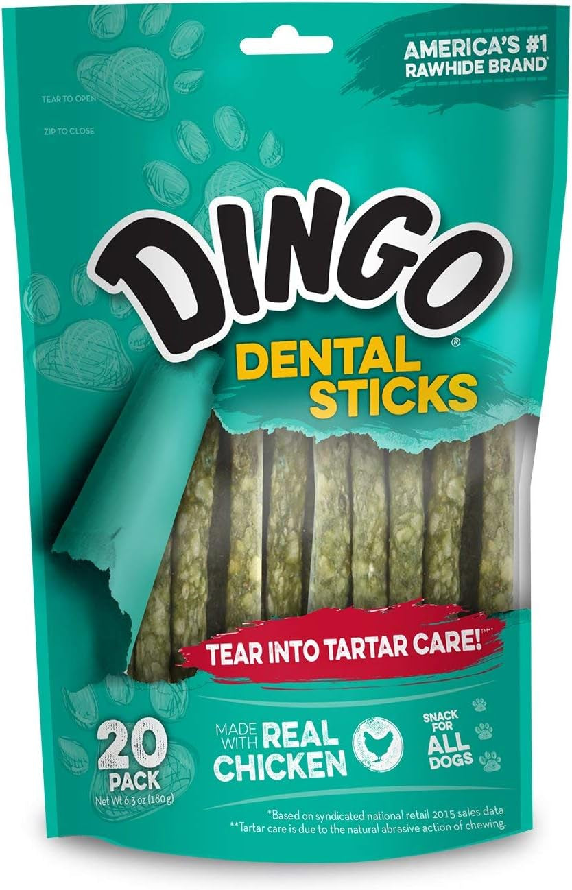 dingo-dental-sticks-dog-treats-with-real-chicken-parsley-48-count-real-parsley-freshens-breath-chewing-reduces-tartar-plaque-fully-digestible-for-adult-dogs