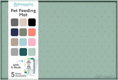 Dog Food Mat - Raised Edges Dogs Mat for Food and Water Prevent Spill, Waterproof Cat Food Mats Protect Floors, Easy Clean Dog Bowl Mats for Food and Water, Silicone Pet Feeding Placemats15