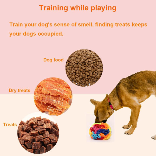 Ablechien Snuffle Ball - Snuffle Ball for Small Dogs, Interactive Dog Toys to Keep Them Busy, Puppy Dog Puzzle Toy with Storage Bag Machine Washable5