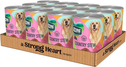A Strong Heart Wet Dog Food, Chopped Dinner with Beef - 22 Oz Cans (Pack of 12), Made in the USA with Real Beef8