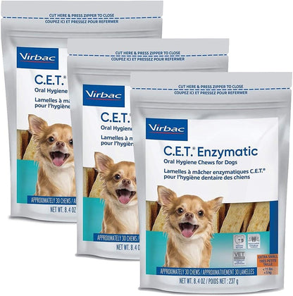 C.E.T. Enzymatic Oral Hygiene Chews for Petite Dogs, 90 Count1
