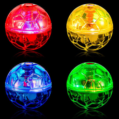 Frienda 4 Pcs Light up Cat Ball LED Motion Ghost Hunting Balls,Clear8