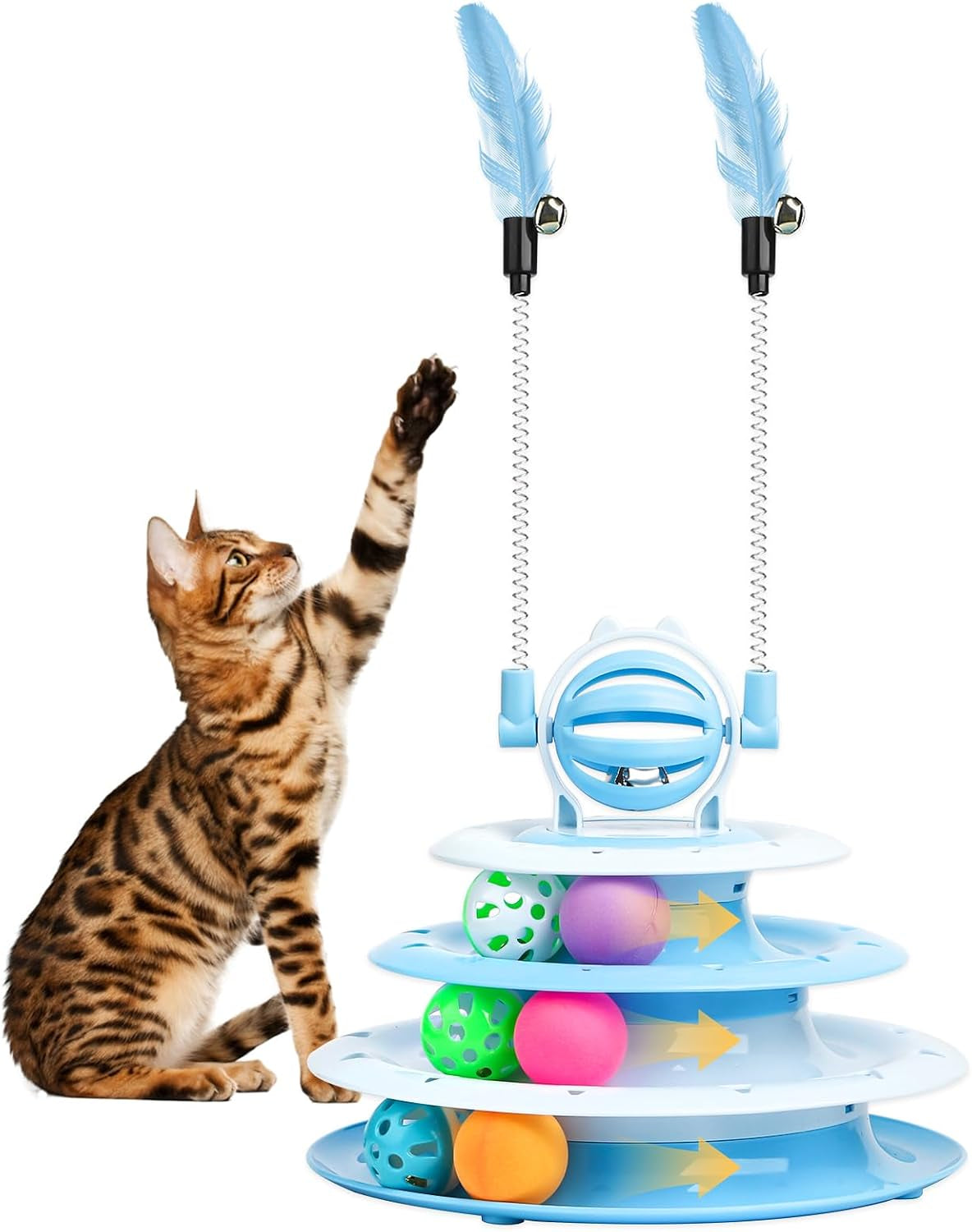 goosheep-cat-toy-interactive-pet-plaything-for-indoor-kitten-interactive-kitty-puzzle-ball-with-2-cat-tease-blue