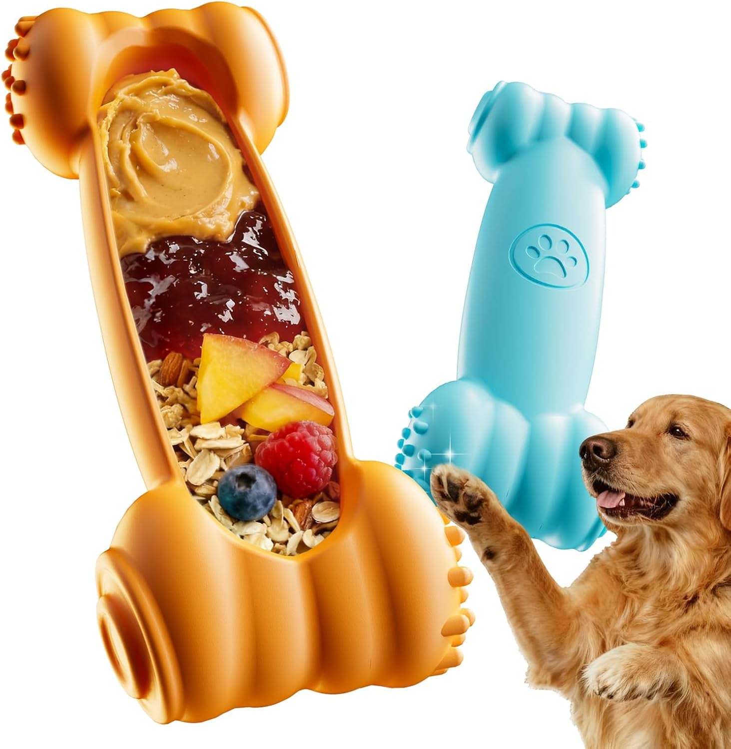 2-pack-freeze-toys-for-dogs-slow-feeder-lick-bone-indestructible-chew-toy-for-aggressive-chewers-puppy-teething-relief-fillable-enrichment-treat-toy-suitable-for-small-medium-breednylon