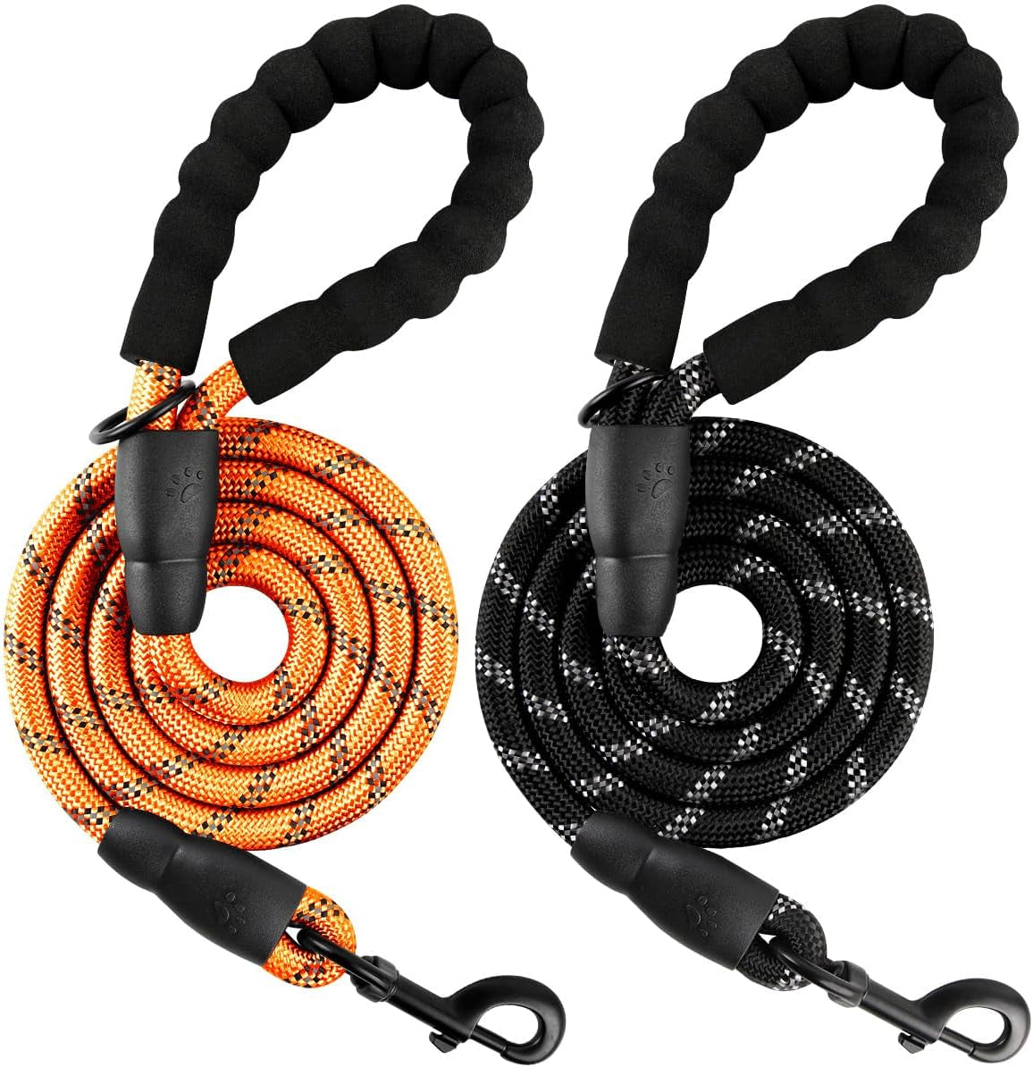 barkbay-dog-leashes-for-large-dogs-heavy-duty-dog-leash-4-5-6-ft-with-comfortable-padded-handle-and-highly-reflective-threads-for-medium-large-dogs-walking-training-running-5ft-1-2-pink