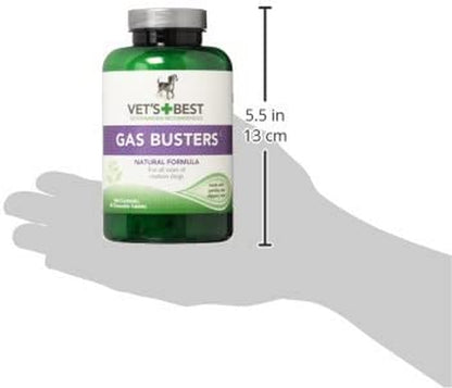 Vet'S Best Gas Busters Digestive Support Tablets for Dogs, 90 Count | Helps Relieve Gas, Bloating & Constipation, Supports Healthy Digestion, Chewable Daily Digestive Aid for Dogs5