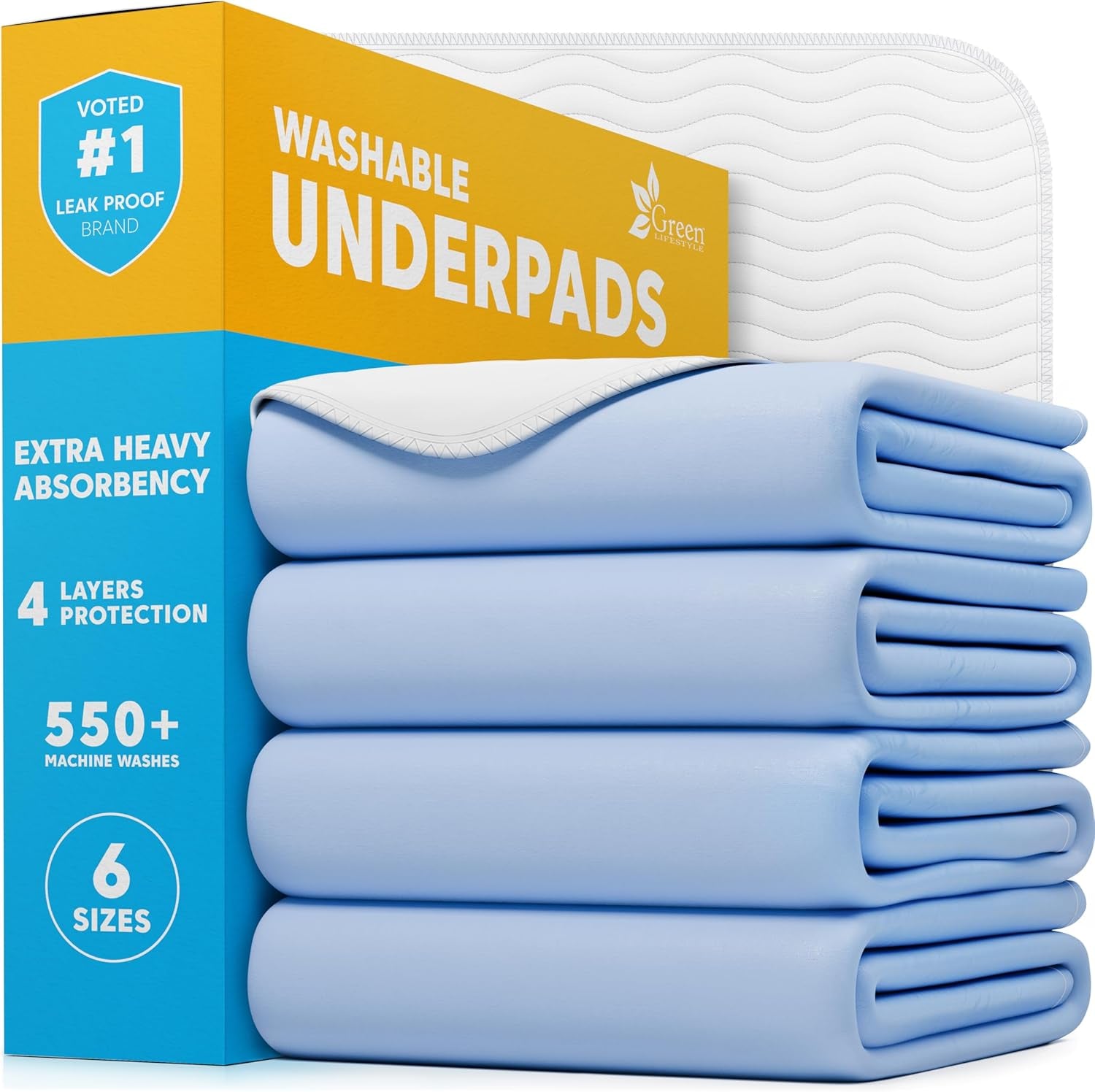 green-lifestyle-washable-pee-pads-for-dogs-waterproof-reusable-puppy-pads-with-anti-slip-backing-pet-training-pad-for-puppy-playpen-crate-whelping-box-potty-training-pack-of-6-30x34