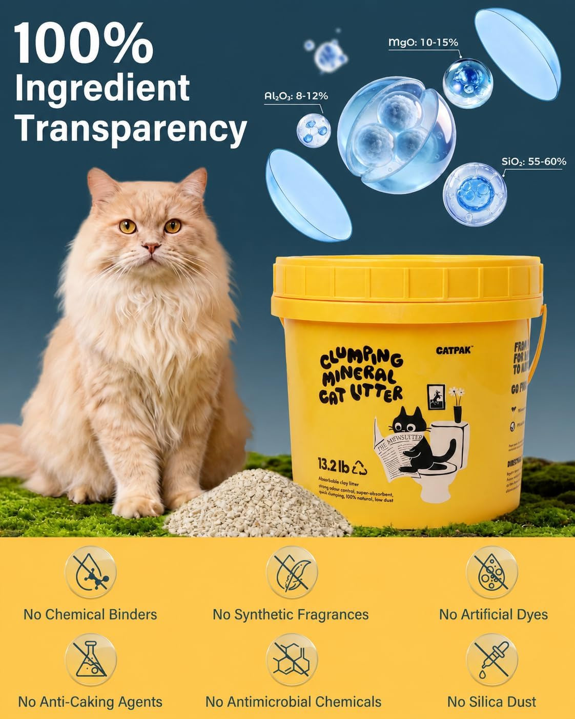 99-dust-free-clumping-cat-litter-natural-attapulgite-clay-unscented-odor-control-lightweight-low-tracking-for-housebreaking-multi-cat-kitty-kittens-robot-litter-machines-13-2-lb