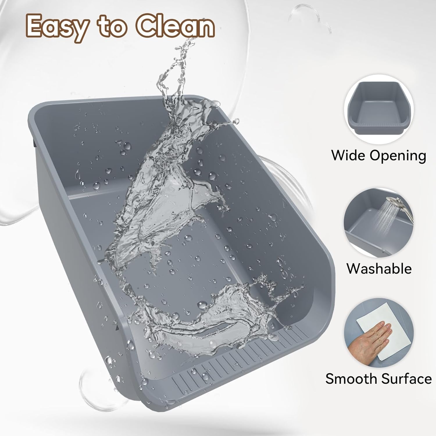 large-cat-litter-box-with-high-sides-durable-open-top-cat-litter-pan-for-kitty-plastic-indoor-big-cat-box-with-high-wall-senior-cat-toilet-with-low-entry-easy-to-clean-anti-splashinggrey