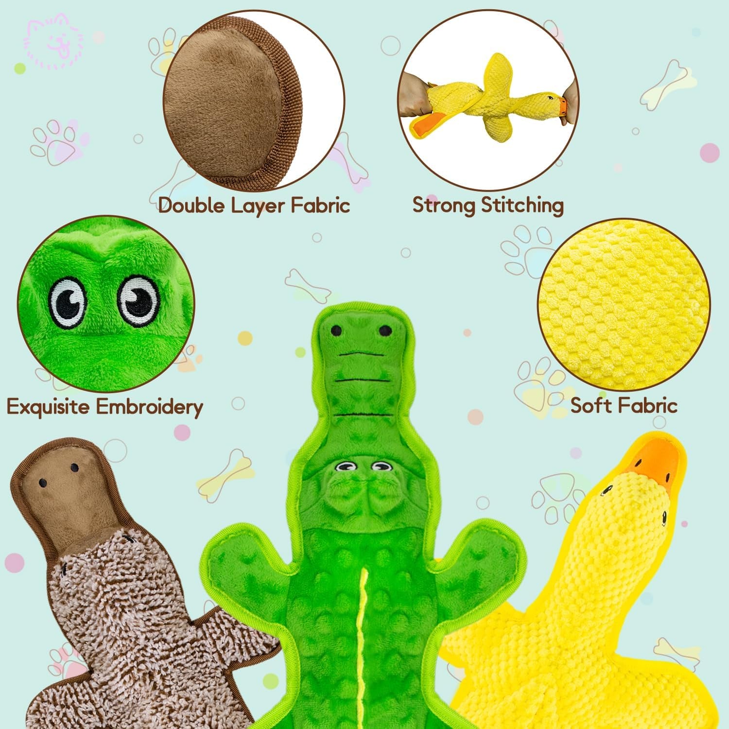 no-stuffing-dog-squeak-toys-3-pack-chew-toys-for-small-to-large-puppies-durable-puppy-teething-toys-interactive-to-keep-pets-busy-toss-fetch-tug-play-best-birthday-gift