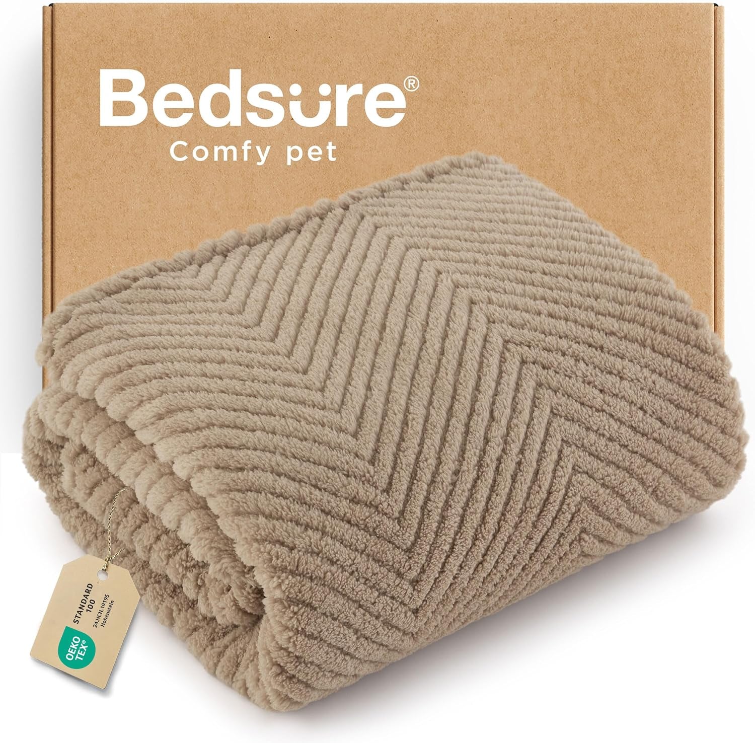 bedsure-dog-blanket-for-small-dogs-puppy-cats-with-soft-fleece-25x35-white-300gsm-fuzzy-jacquard-doggy-kitten-blanket-washable-for-crate-cage-pet-bed-indoor-cats-puppy-essentials-cute-dog-gift