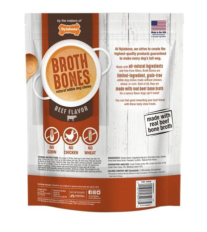 Nylabone Beef Broth Bones Dog Treats (Net 54Count), 2.38 Lb9