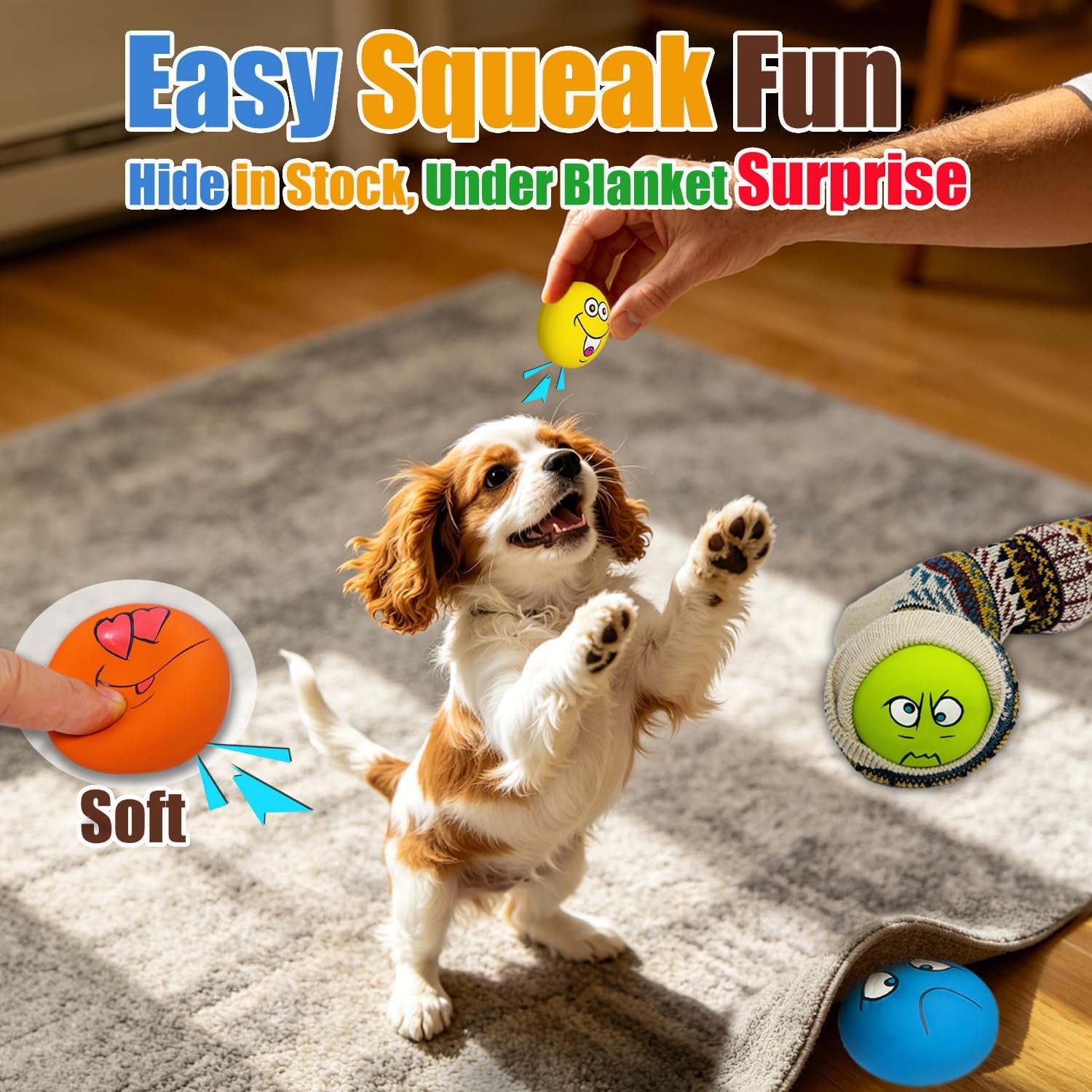 holysteed-latex-squeaky-dog-toys-for-small-dogs-mini-breed-2-2-flat-ball-2-2x2-2x1-3-flat-squeaky-balls-6pcs-soft-small-dog-toys-chewing-squeak-toy-smile-face-fetch-puppy-pet-toy-with-squeaker