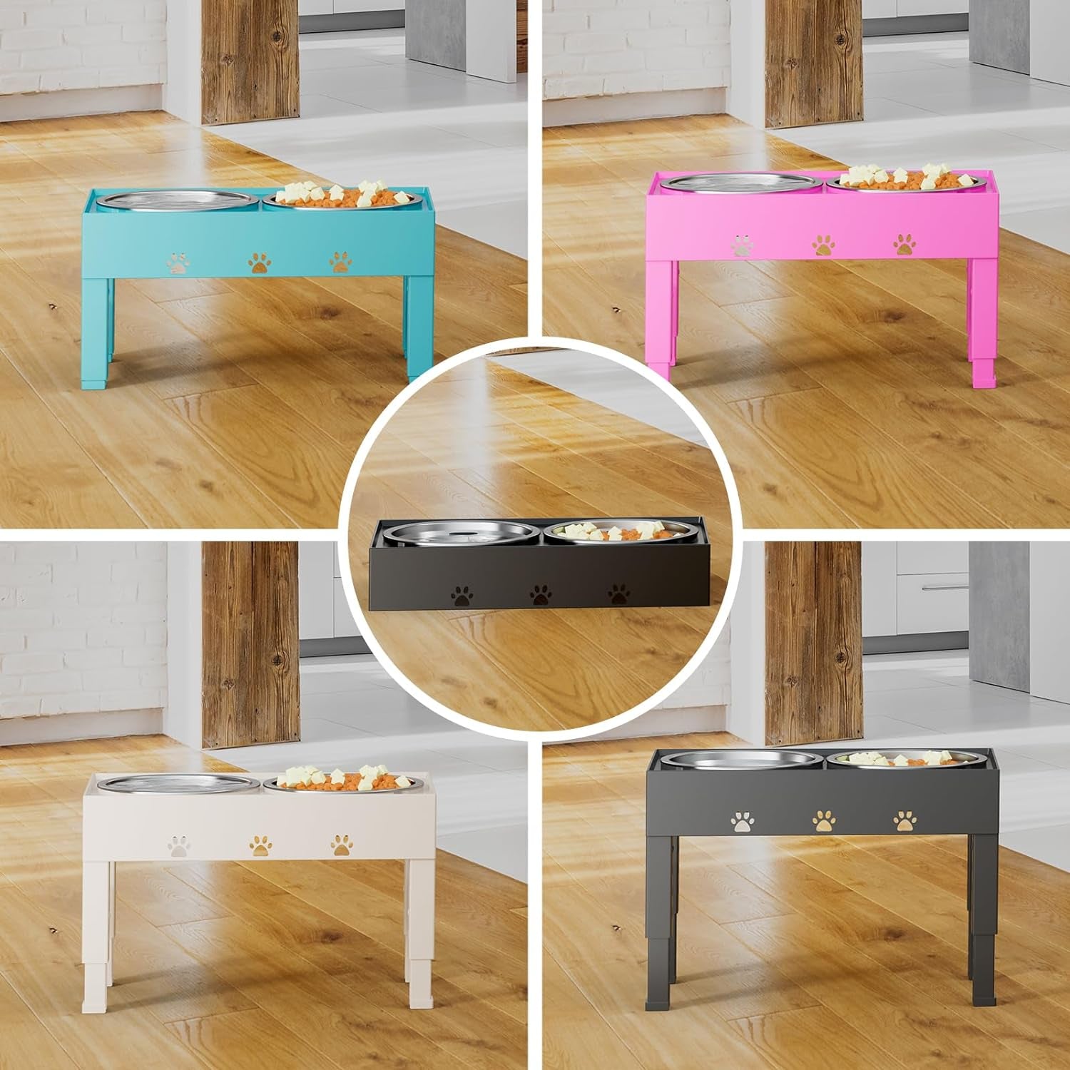 elevated-dog-bowls-with-2-stainless-steel-bowls-5-height-adjustable-stand-3-1-9-to-12-for-improved-digestion-neck-support-easy-clean-non-slip-base-raised-feeder-for-medium-large-dogs