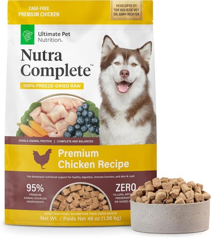 ULTIMATE PET NUTRITION Nutra Complete, 100% Freeze Dried Raw Veterinarian Formulated Dog Food with Antioxidants Prebiotics and Amino Acids (1 Pound, Beef)17