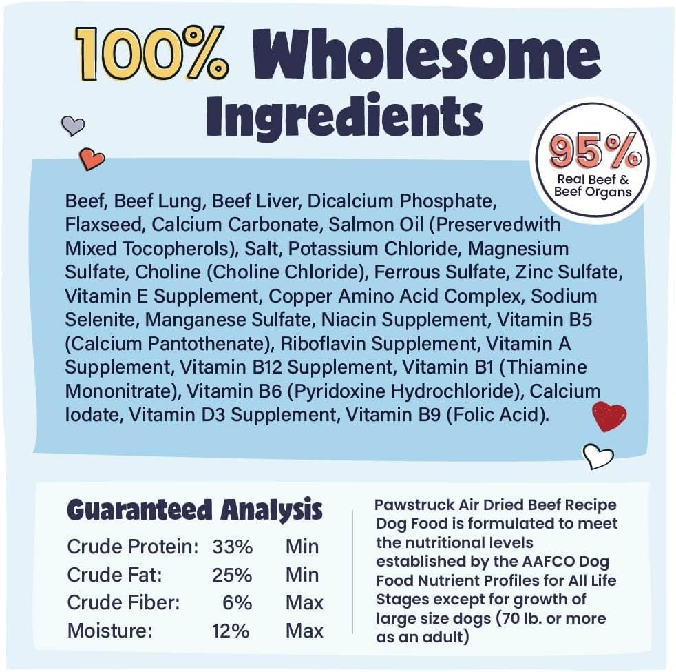 pawstruck-air-dried-dog-food-with-real-beef-grain-free-made-in-usa-non-gmo-vet-recommended-high-protein-limited-ingredient-full-feed-for-all-breeds-ages-2lb-bag