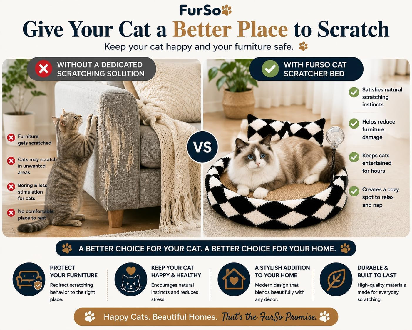furso-cat-bed-scratcher-lounge-for-indoor-cats-sisal-scratch-pad-with-spring-treat-ball-plush-pillow-play-toy-diamond-design-protects-furniture