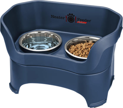Neater Pet Brands Neater Feeder Deluxe Mess Proof Dog Bowls Elevated for Large Dogs over 40 Lbs, Made in USA, No Spill Raised Dog Food Bowl Stand Feeding Station, Food and Water Bowl Set, Black28