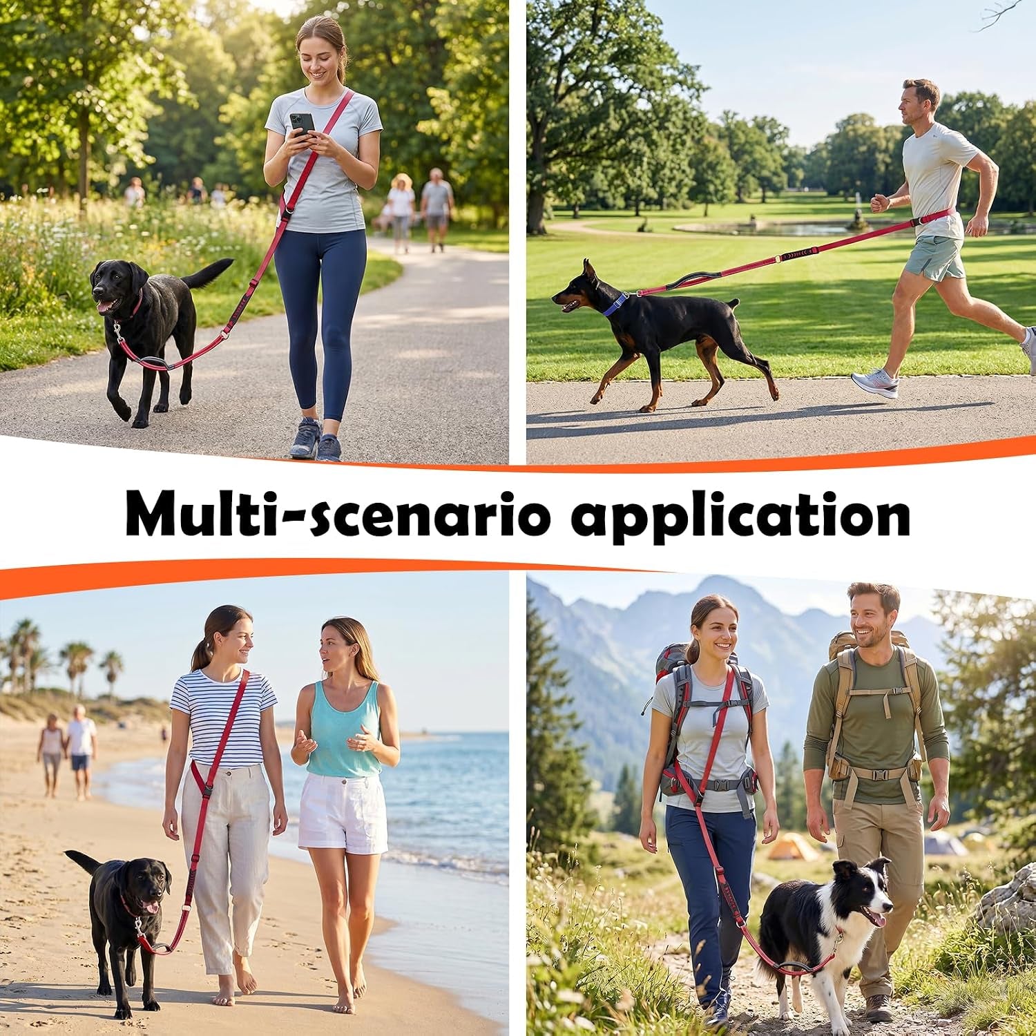 xiaz-hands-free-dog-leash-versatile-crossbody-dog-leash-5-9-7-9-ft-waist-belt-with-double-handles-for-small-medium-and-large-dogs-walking-running-and-jogging-red