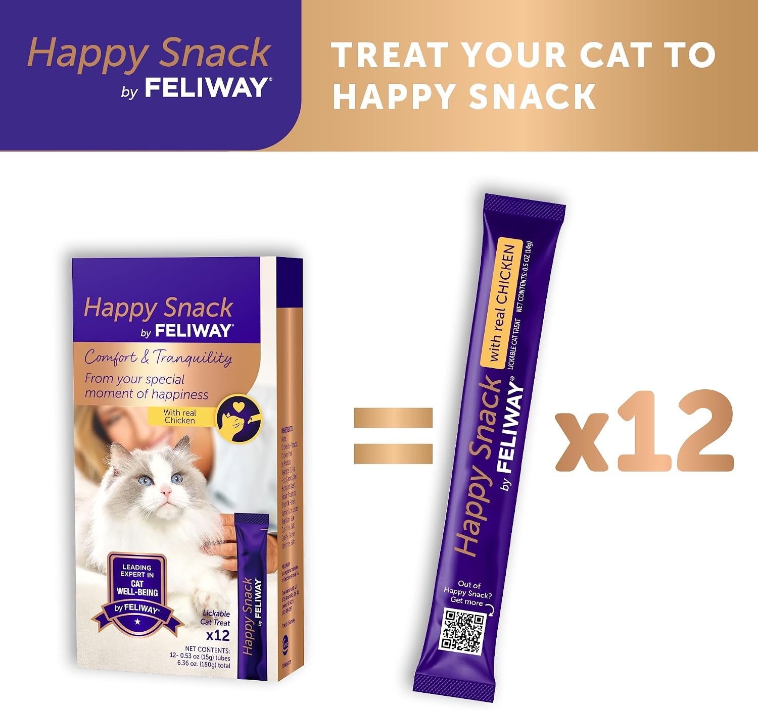 happy-snack-by-feliway®-delicious-lickable-squeezable-puree-cat-treats-for-a-daily-calming-routine-made-with-real-chicken-12-pack-0-5oz-tubes