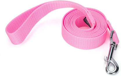 Strong Durable Nylon 10Ft Long Dog Training Leash, Traction Rope, 1 Inch Wide, for Small and Medium Dog (Black, 10 Feet)22