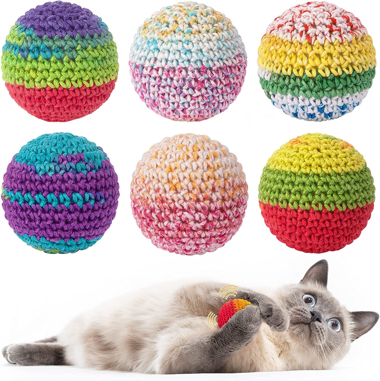 retro-shaw-cat-toys-balls-yarn-cat-ball-with-bell-inside-interactive-kitten-toys-for-indoor-bored-cats-handmade-crochet-kitty-ball-6-pack