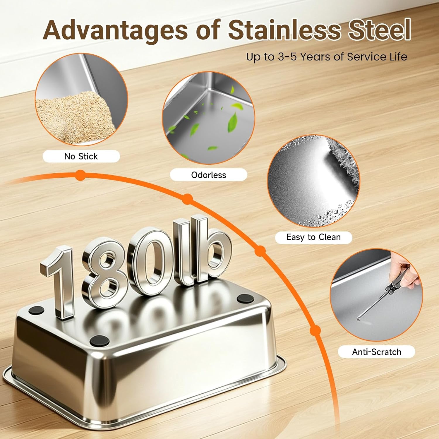 enclosed-stainless-steel-litter-box-xl-covered-metalpan-includes-mat-scoop-easy-cleaning-anti-urine-leakage-non-sticky-front-entry-top-exit