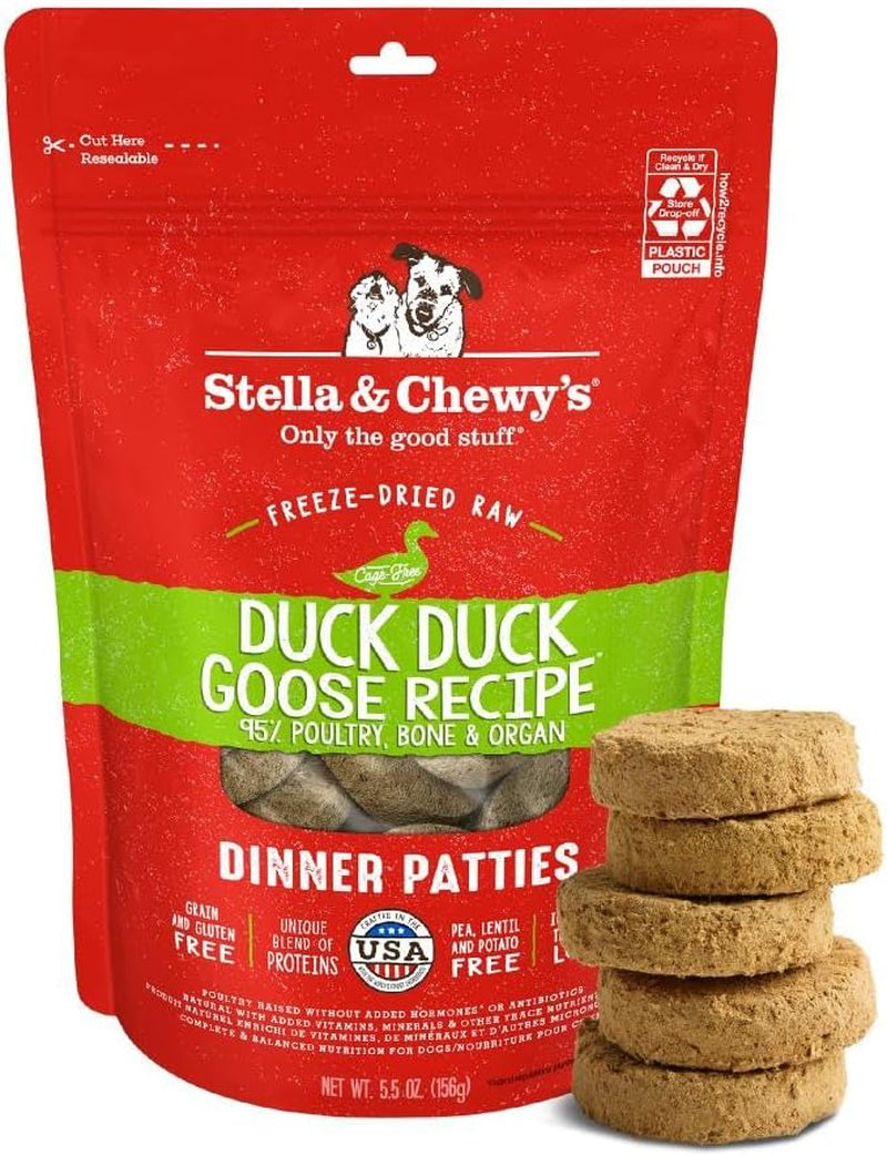 stella-chewys-freeze-dried-raw-dinner-patties-beef-recipe-high-protein-grain-free-puppy-dog-food-perfect-for-picky-eaters-25-oz