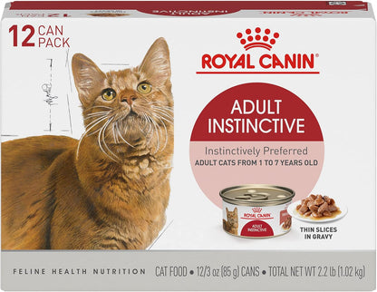 ROYAL CANIN Feline Health Nutrition Adult Instinctive Adult Thin Slices in Gravy Cat Food, 3 Oz (Pack of 24)10