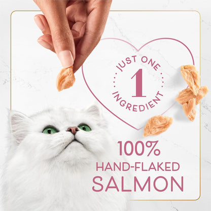 Purely Fancy Feast Natural Hand-Selected Flaked Salmon Entree Cat Treat - (5 Packs of 10) 1.06-Ounce Pouches3
