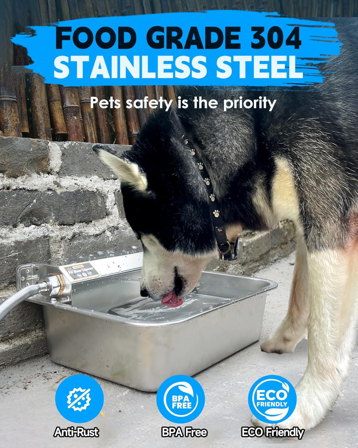 petimi-automatic-dog-water-dispenser-2-gallons-304-stainless-steel-dog-water-bowl-for-indoor-outdoor-large-water-bowl-for-pets-livestock-anti-tip-wide-mouth-water-auto-fill-fit-ght-3-4-faucet