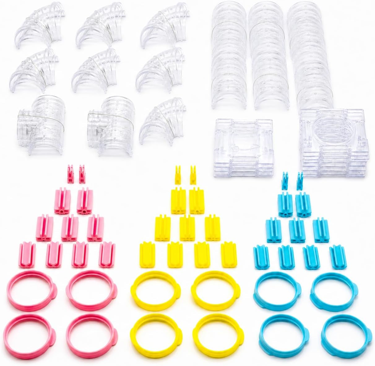 94-pcs-diy-hamster-tunnel-tube-set-clear-small-animal-cage-tube-kit-can-easy-viewing-2-inch-diameter-exercise-playground-for-dwarf-hamsters-mice-gerbils