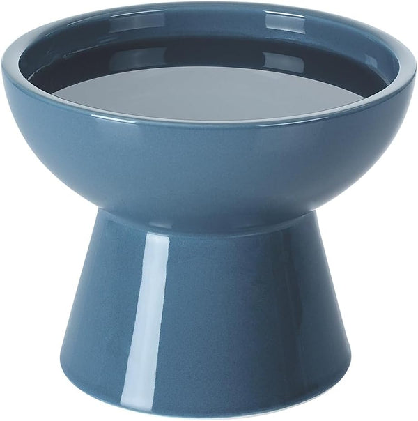 Loejan Elevated Cat Food and Water Bowls Set, Extra Wide and Raised Ceramic Bowls, Anti-Vomit Whisker-Free Pressure Cat Feeder for Kittens to Adult Cats and Small Dogs (White, Water Bowl)21
